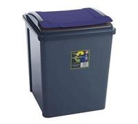 Wham Recycle It Blue Bin & Lid 50 Litre