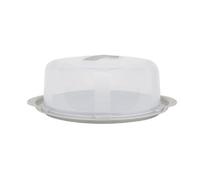 Wham Round Cake Carrier Cheese Dome Shallow Carry Case Clear Plastic Storage Box 30Cm