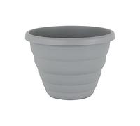 Wham Set 4 Beehive 40cm Round Plastic Pot Cement Grey