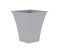 Wham Set 4 Metallica 28cm Square Plastic Planter Upcycle Grey