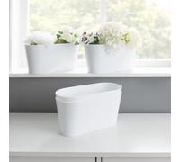 Wham Set 4 Studio 30cm Oval Trough Ice White, White