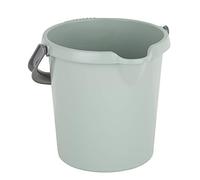 Wham Silver Sage High Grade 5Lt Durable Plastic Bucket with Litre Scale