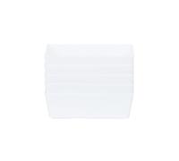 Wham 5X Plastic Studio Basket 3.01 Rectangular Home & Office Storage Basket, 16.5 X 12 X 5Cm, 770Ml (Ice White)