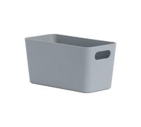 Wham Studio Etch Matt Blue/grey Plastic Nestable Storage Basket (H)10Cm (W)20Cm (D)20Cm