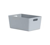 Wham Studio Etch Matt Blue/grey Plastic Nestable Storage Basket (H)11Cm (W)17Cm (D)17Cm
