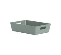 Wham Studio Etch Matt Light Green Plastic Nestable Storage Basket (H)6Cm (W)17Cm (D)17Cm