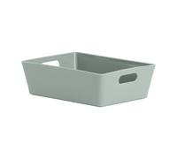 Wham Studio Gloss Light Green Plastic Nestable Storage Basket (H)5Cm (W)12Cm (D)12Cm