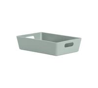 Wham Studio Gloss Light Green Plastic Nestable Storage Basket (H)6Cm (W)17Cm (D)17Cm