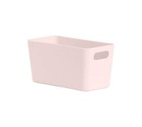 Wham Studio Gloss Light Pink Plastic Nestable Storage Basket (H)10Cm (W)20Cm (D)20Cm
