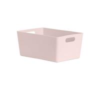 Wham Studio Gloss Light Pink Plastic Nestable Storage Basket (H)11Cm (W)17Cm (D)17Cm