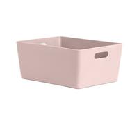 Wham Studio Gloss Light Pink Plastic Nestable Storage Basket (H)15Cm (W)26Cm (D)26Cm