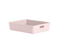 Wham Studio Gloss Light Pink Plastic Nestable Storage Basket (H)6Cm (W)25Cm (D)25Cm