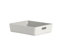 Wham Studio Gloss White Plastic Nestable Storage Basket (H)6Cm (W)25Cm (D)25Cm