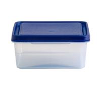 Wham Studio Rectangle Food Box Clear/Blue 2Ltr