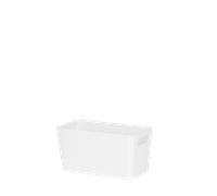 Wham Studio Rectangular Basket 20 x 10 x 10cm Ice White