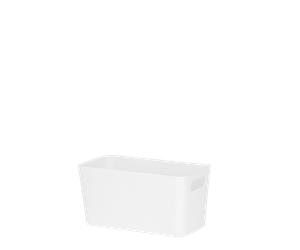 Wham Studio Rectangular Basket 20 x 10 x 10cm Ice White