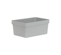 Wham Studio Stack Matt Grey Plastic Stackable Storage Basket (H)12Cm (W)25.3Cm