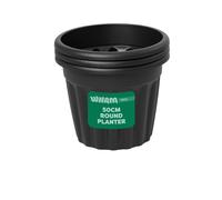 Wham Vista 3 x 50cm Round Plastic Garden Planters | 100% Recycled