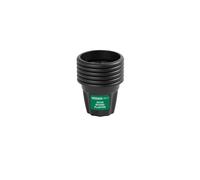 Wham Vista 6 x 25cm Round Plastic Garden Planters | 100% Recycled Plastic | Weather Resistant & Lightweight | Indoor & Outdoor Use | Drainage in UK -