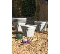 Wham Vista 6x25cm Square Plastic Planter in Grey | Size: 6x25 cm Wham Grey 6x25 cm