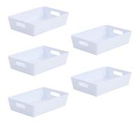(25.5 x 17 x 6cm) Plastic Handy Fruit Vegetable Home Kitchen Storage Basket Crate Tidy Organiser