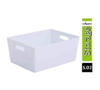 Plastic Basket 11.5 Litres - White Studio by Wham