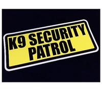 Whamhead Reflective 15cm K9 SECURITY PATROL BOXED Security Dog K9 Handler Car Van Truck Stickers