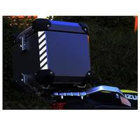 Whamhead Veloviz Reflective Chevron SILVER WHITE Universal MOTORCYCLE PANNIER Stickers 25cm 2qty