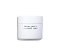 Whamisa Organic Flowers Nourishing Cream - 95.2% Organic, Water-Free Formula, Fermented Postbiotics for Deep Hydration, Soothing & Moisturising Care (50ml)