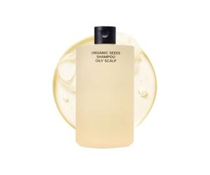 Whamisa Organic Seeds Shampoo for Oily Scalp - Fermented Postbiotic Formula, Refreshing Cleanse, Balanced Oil Control & Scalp Conditioning, Dandruff Care (490ml)