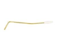 Whammy Bar, Thread Tremolo Arm Electric Guitar Tremolo Arm Metal Single Tremolo System Musical Instrument Part (Gold Bar White Handle)