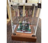 WhamtL Collectible Clear Acrylic Showcase Cube Dust Cover, Desktop Storage Containers Show Box Display Cabinet, Alternative Glass Case Organizer Cases(40x40x60cm(16x16x24in))