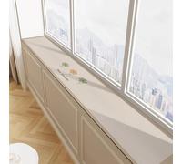 WhamtL Diatomaceous Earth Mat for Windowsill, Absorbent Window Sill Mat with Non-Slip Backing, Household Windowsill Cover Decorative Pad, Easy to Cut(Style B,180x20cm(71x8in))