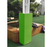 WhamtL Waterproof Safety Foam Padding Outdoor, Basement Support Post 8-25cm Square Pole, Impact Resistant Safety Collision Cover Fully Wrapped(Green,8x8in(20x20cm))