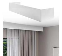 WhamtL Window Curtain Pelmet Cornice Ceiling Mount, Modern Home Pelmet Panel without Tracks, Heavy Duty Curtain Valance Board, Easy to Install(2.4m (7.9ft))