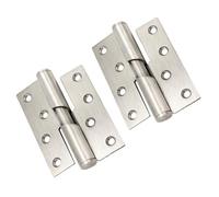 WHAMVOX 1 Pair Automatic Door Hinge Stainless Steel Closing Hinge with Burr-Free Surface for Fitting Room Door and Practical Use in Home
