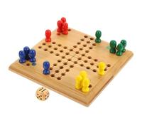 WHAMVOX 1 Set Mini Portable Flying Chess Game for Educational Bamboo Chess to Develop Logic and Memory Skills Fun Tabletop Board Game for All Ages