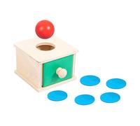 WHAMVOX 1 Set Montessori Coin and Ball Matching Box Educational for Boy Girl Months Develops Fine Motor Skills Hand Eye Coordination and Cognitive Abilities Fun Learning Game