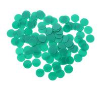 WHAMVOX 100pcs Plastic Bingo Marker Chips Double-sided Counters for Counting Math Learning Party Favors Poker Game Accessories