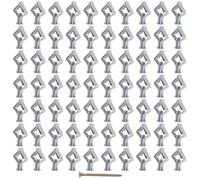 WHAMVOX 100pcs Plastic Expansion Anchors with Nails for Plasterboard, Grey Wall Fixers Drywall Fixings Kit for Secure Mounting and Hollow Wall Support