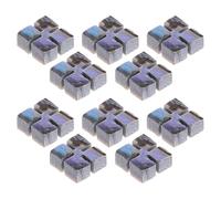 WHAMVOX 10pcs Abalone Binding Inlay Dots, 4.5mm Shell Diamond Fretboard Dots for Classical Guitar and Mandolin, Bright Colours