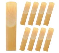 WHAMVOX 10pcs Alto Saxophone Reed Replacement Eb Saxaphone Reeds Tenor Soprano Clarinet Saxophone Accessories