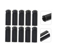 WHAMVOX 10Pcs Aluminum Alloy Dart Flight Protectors Wing Correctors Portable Fixators for Beginners Practice and Competition Use Black