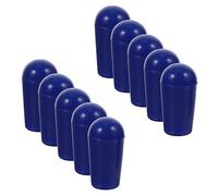 WHAMVOX 10pcs Blue 4mm Guitar Knob Caps for Electric Guitar 3-way Toggle Switch Caps Potentiometer Knob Hats for Volume and Tone Control