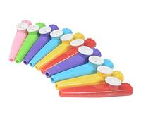 WHAMVOX 10pcs Boys and Girls Kazoos Musical Instruments Flute Guitar Partners Performance Kazoo Toy Random Color