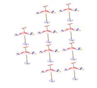 WHAMVOX 10pcs DIY Throwing Airplane Model Educational Foam Aircraft Kit for Boys Interaction Safe Material Easy Assembly for Outdoor Indoor Play