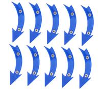 WHAMVOX 10pcs Reflective Bike Decorations Arrow-shaped Bicycle Reflectors for Front and Rear Wheels Weather-resistant Safety Lights for Night Cycling Road and Mountain Bikes