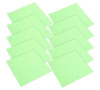 WHAMVOX 10pcs Soft Microfiber Cleaning Cloth for Musical Instruments Dual-sided Wipes for Guitar Piano Violin and Bass Green Care Cloth