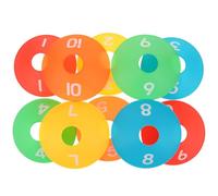 WHAMVOX 10pcs Sport Cones for Drills Soccer Spot Markers and Basketball Field Markers Flat Agility Discs for Football Training for Sports and Fitness Sessions