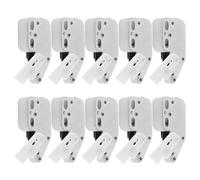 WHAMVOX 10pcs Spring Loaded Mini Tip Push Catch Latches for Wardrobe Cabinet Cupboards Cold Rolled Steel Automatic Spring Lock Door Closures Suitable for Kitchen Camping and Portable Gear